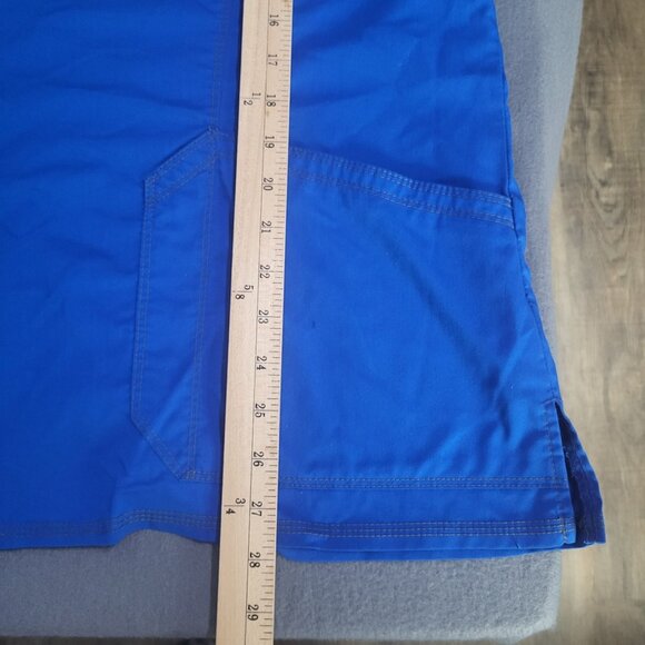 Dickies Women's XL Scrub Top Royal Blue Pockets Utility Loop Nurse Dr Tech Med - Picture 9 of 12